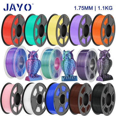 【Buy 3 Pay 2】JAYO 1.1KG PETG PLA Matte ABS PLA+ SILK 1.75mm 3D Printer Filament - image 1 of 4