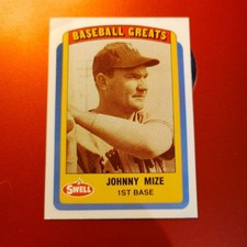 1990 Swell Baseball Greats #90 Johnny Mize New York Giants Phil Chewing Gum Co.