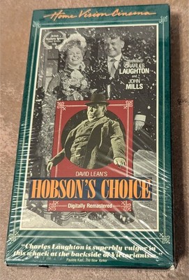 1953 HOBSON'S CHOICE 1994 VHS TAPE STARRING CHARLES LAUGHTON DIGITAL REMASTER