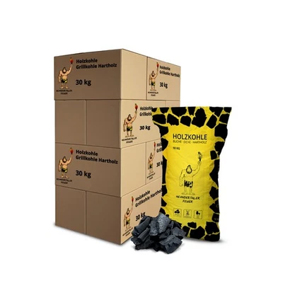 NEANDERTALER FEUER Holzkohle Grillkohle Buche Charcoal BBQ Kohle für Grill Kamin Grillholzkohle