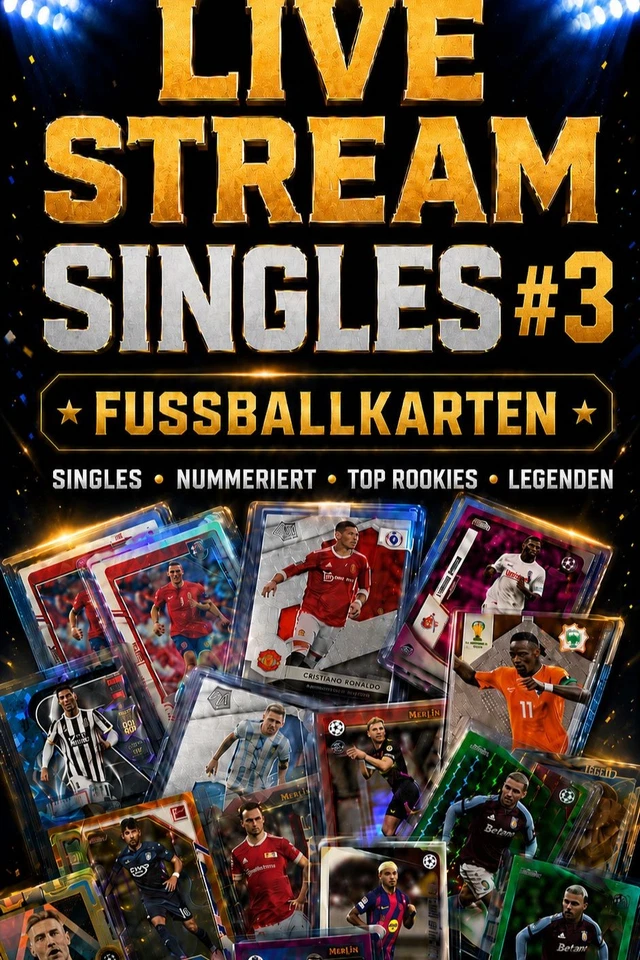 Fussballkarten Live #3 | Singles, Nummeriert, Legenden