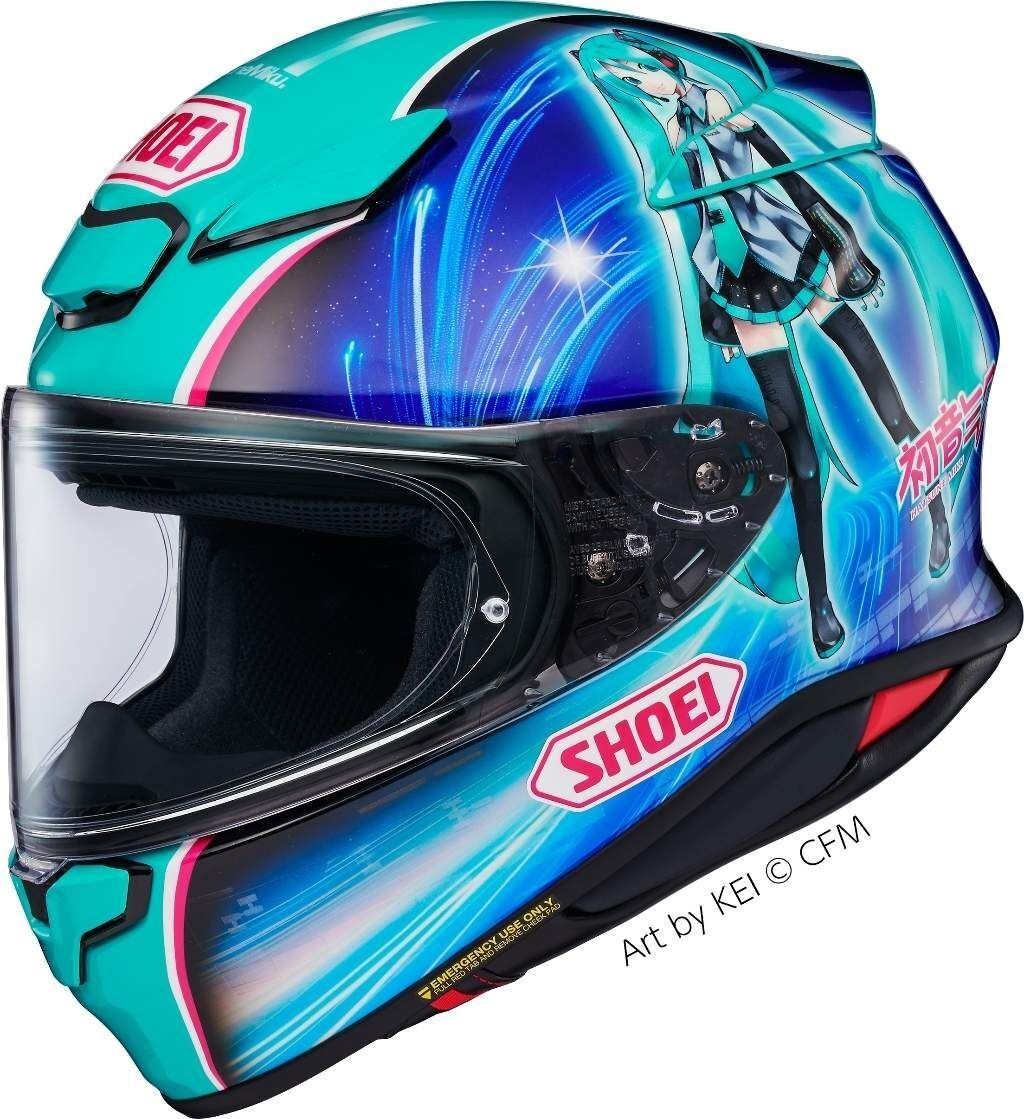 SHOEI Hatsune Miku Z-8 Sporty Lightweight Full Face Helmet Size S