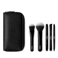 KIKO Milano Travel Brush Set | Travel Pouch with 5 Professional Brushes | 5 Brus