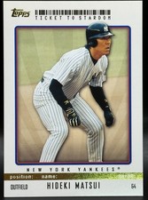 2009 Topps Ticket to Stardom GOLD Hideki Matsui 32/50 NM SP #64Yankees RARE
