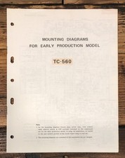 Sony TC-560 Reel to Reel Schematics  Circuit Diagrams Service Manual Original 