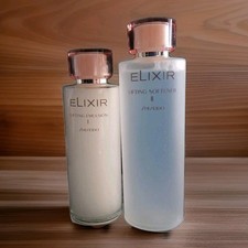 Elixir Lifting Emulsion I &Elixir Lifting Softener II Shiseodo Japan 2pc Lot