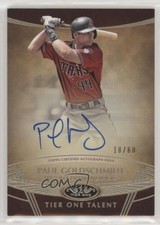 2019 Topps Tier One Talent 18/60 Paul Goldschmidt #TTA-PG Auto 8k4