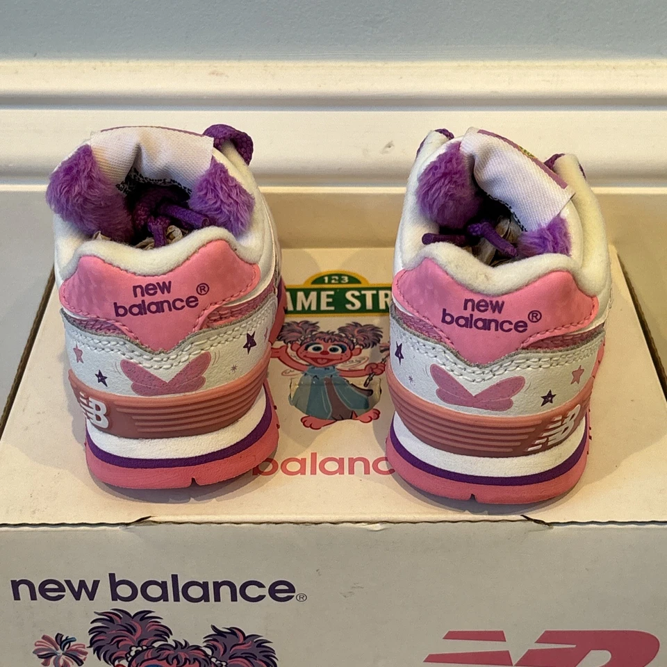 New Balance 574 Abby Cadabby talla 3 TODDLER X SESAME STREET RARO DS BLANCO ROSA Foto 3 de 4