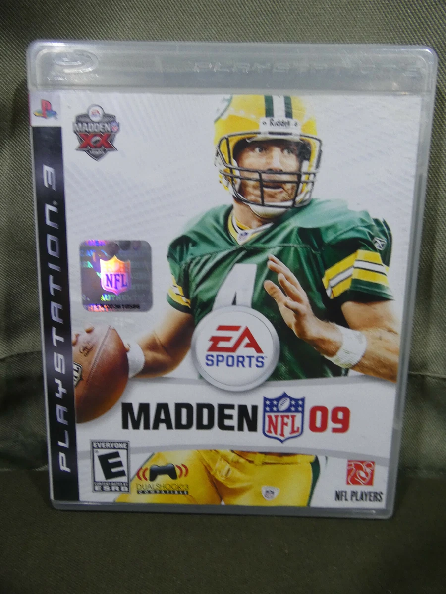 Madden 09 NFL Football PS3 Playstation 3 manual Tested Green Bay