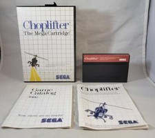 Vintage 1980s Sega Master System Choplifter Game Complete In Box