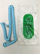 New Old Stock Western Electric Long Length Modular Phone Spring Cord Baby Blue