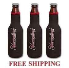 YUENGLING BREWERY 3 BEER BOTTLE SUIT COOLERS ZIP UP KOOZIE COOLIE HUGGIE NEW
