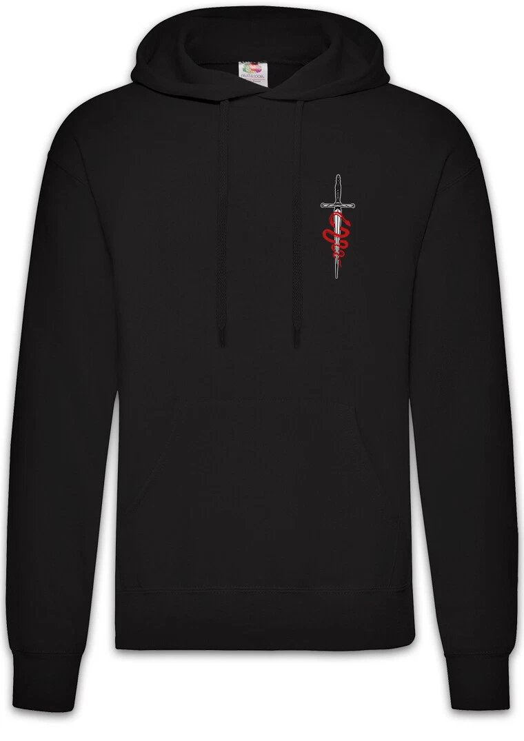Snake & Knife Hoodie Pullover Dagger Blood Tattoo Artist Oldschool Tattooist