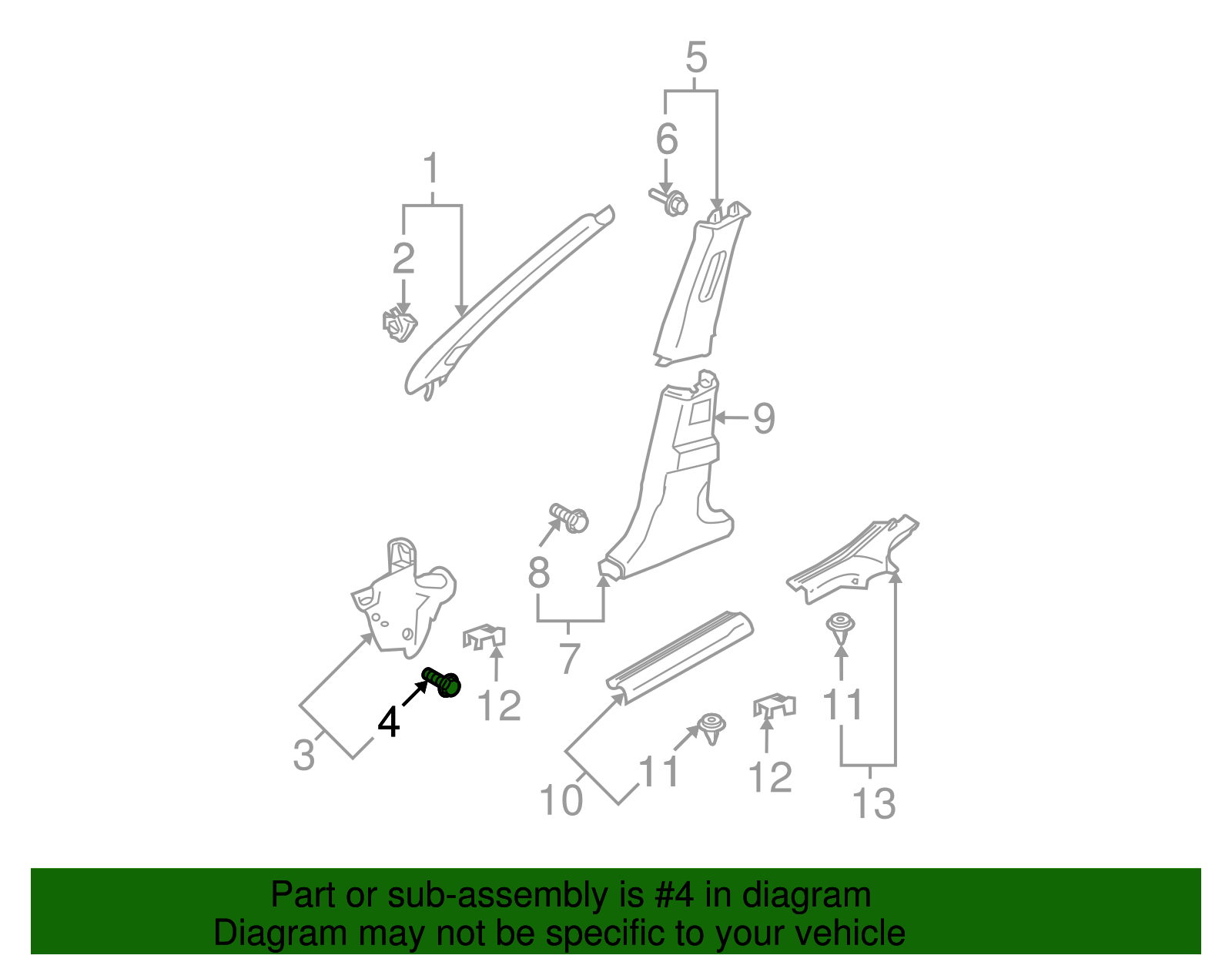 Mitsubishi MU481245 Genuine OEM Door Trim Panel Clip for sale online eBay