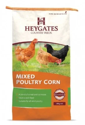 Heygates Country Mixed Corn 20kg Chickens Ducks Poultry Wildfowl Wild Birds Feed