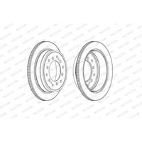 Ferodo Bremsscheiben Hinten Ø312 Mm FüR Toyota Land Cruiser Prado Fortuner