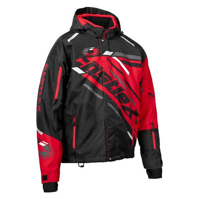 Castle X React ''Floater'' Snowmobile Jacket - Red/Black/Charcoal