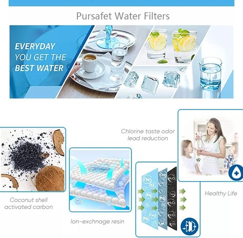 2/3/6Pack LG LT1000P/ADQ747935 GF-D706BSL Fridge Refrigerator Fresh Water Filter - Picture 3 of 8
