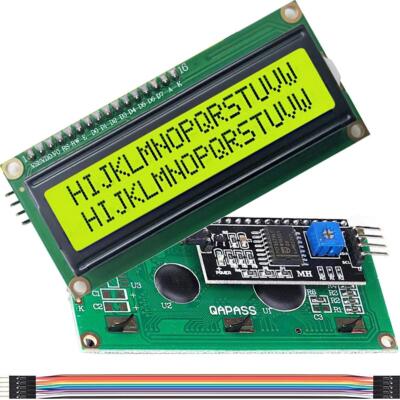 2 Stück LCD1602 Zeichen Bildschirm Modul IIC/I2C/TWI Seriell 16x2 Zeichen 5V Grün