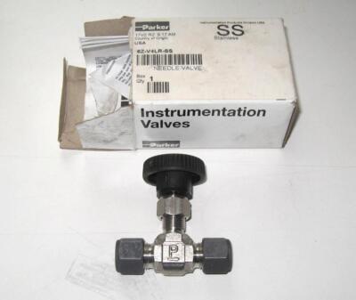 Parker 6Z-V4LR-SS Stainless Needle Valve 2-Way 3/8'' Compression