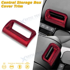 For Toyota Highlander 2020-up Armrest Box Switch Cover Trim Accessories Auto Red