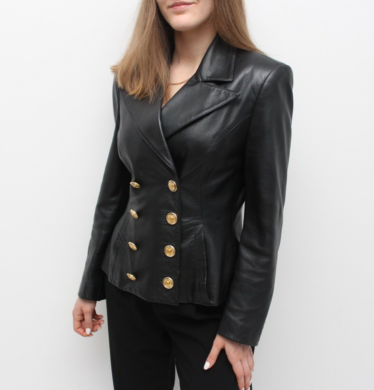 VINTAGE GIANNI VERSACE VERSUS RARE Leather Jacket… - image 2