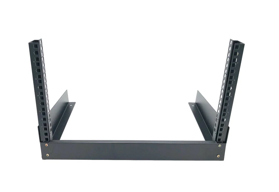 CNAweb 6U Open Frame 19" Inch Desktop 2 Post Network Rack Stand - Image 2 of 4