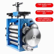 Manual Combination Rolling Mill Machine 3"75MM Jewelry Press Tabletting DIY Tool