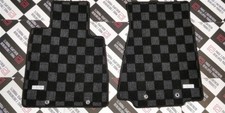 P2m Checkered Race Floor Mats For Nissan Z34 370z 09-20 Fairlady Dark Grey 2 Pcs P2m Checkered Race Floor Mats For Nissan Z34 370z 09-20 Fairlady Dark Grey 2 Pcs