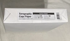 Unbranded Multipurpose Printer/Copy Paper 500 Sheets  / 1 Ream 20lb. White USA