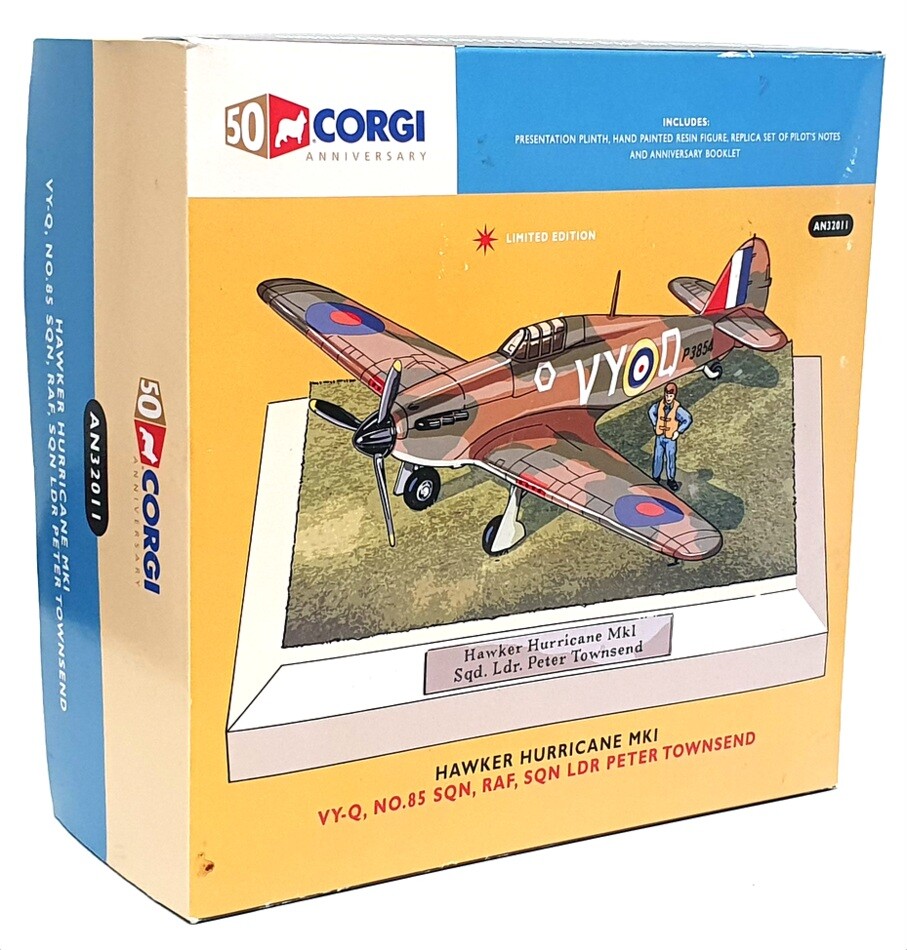 HURRICANE, RAF NO.85 Sqn, Peter Townsend, 50TH Anniversaire - Corgi