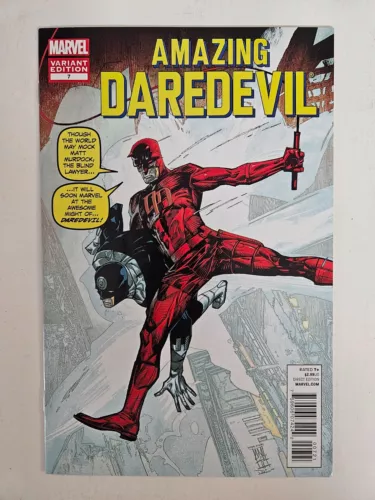 Daredevil #7 Maleev Amazing Spider-Man Homage 1:50 Variant Marvel 2012 Bullseye