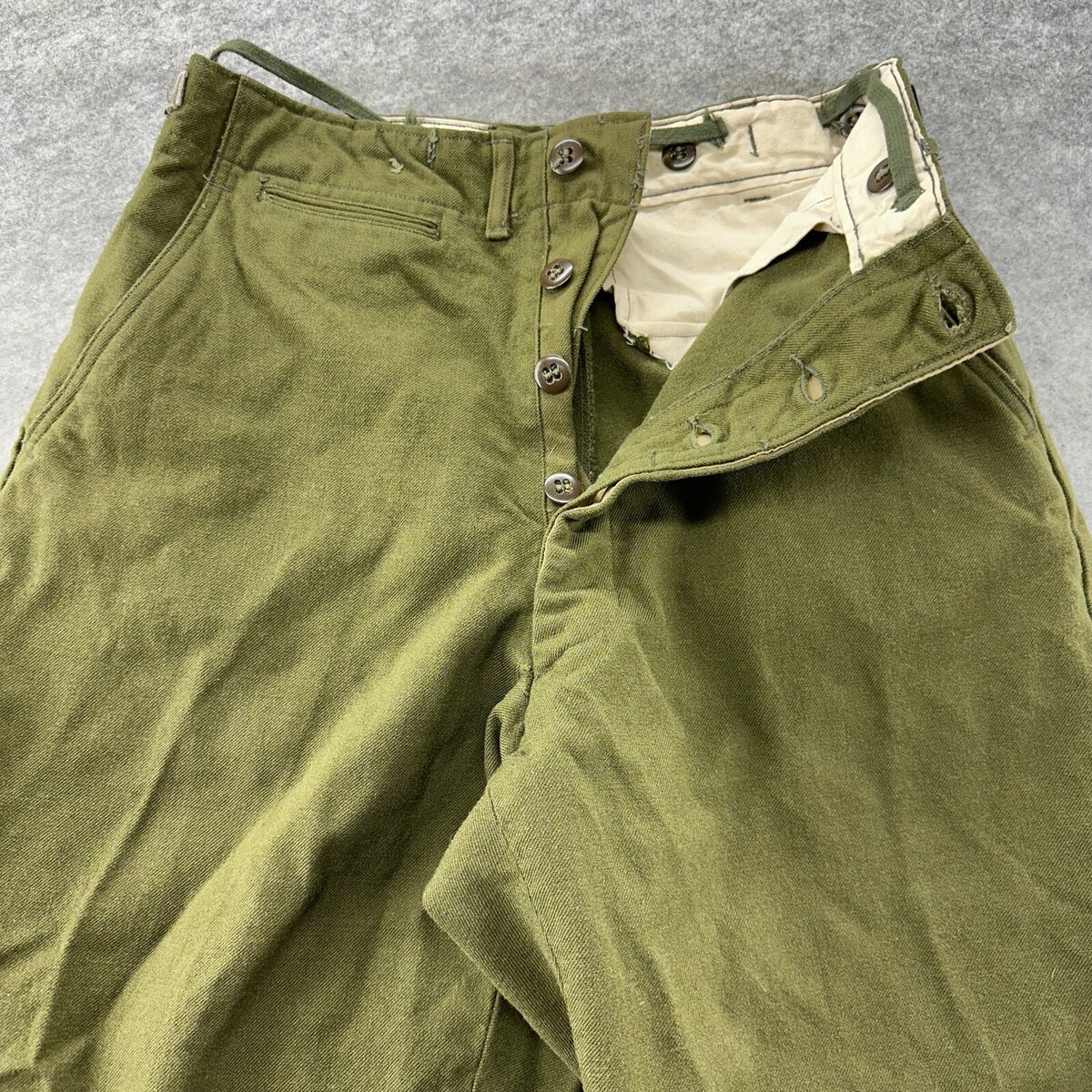 VINTAGE US Army M-1951 Pants Men Large Green Field Trouser VINTAGE US Army M-1951 Pants Men Large Green Field Trouser