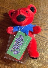 Grateful Dead Bear BERTHA Steven Smith 7  1998 Red With Blue Collar B92