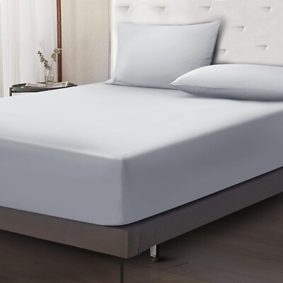 40cm Extra Tief Spannbettlaken Ägyptische Baumwolle Bettlaken Bezug Double King Size