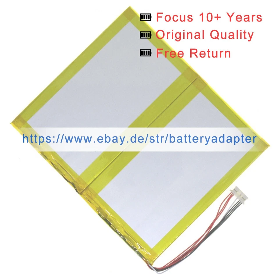 Neu K136T Akku batterie für Trekstor SurfTab Twin 10.1 Primebook c13b 7.4V 38Wh