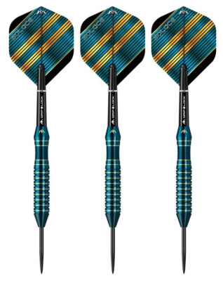 New Mission Solace M1 Dark Green Electro Brass Steel Tip Darts   24 Grams