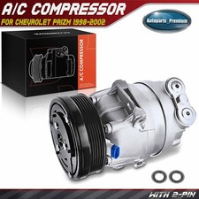 Ac Compressor W 6-groove Pulley V5 Style For Chevrolet Prizm 1998-2002 1.8l Ac Compressor W 6-groove Pulley V5 Style For Chevrolet Prizm 1998-2002 1.8l