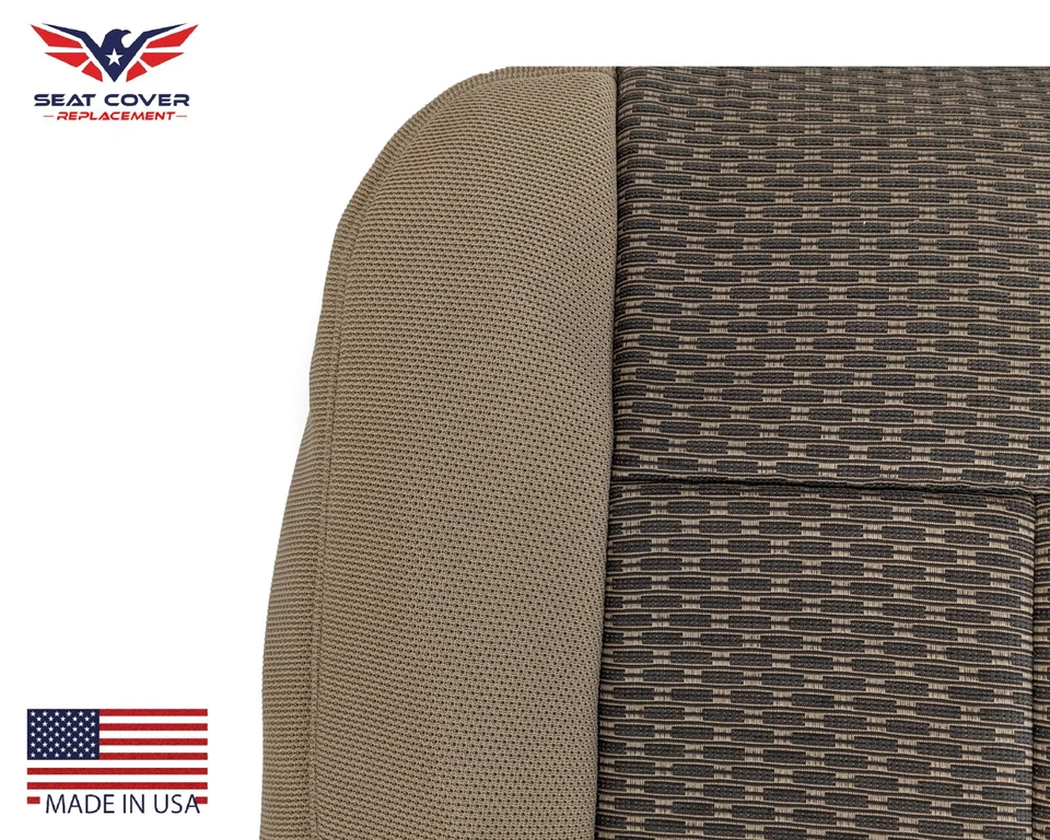 2011 2012 2013 2014 Ford F250 F350 XLT Driver Side Bottom Cloth Seat Cover Tan - Image 4 of 4