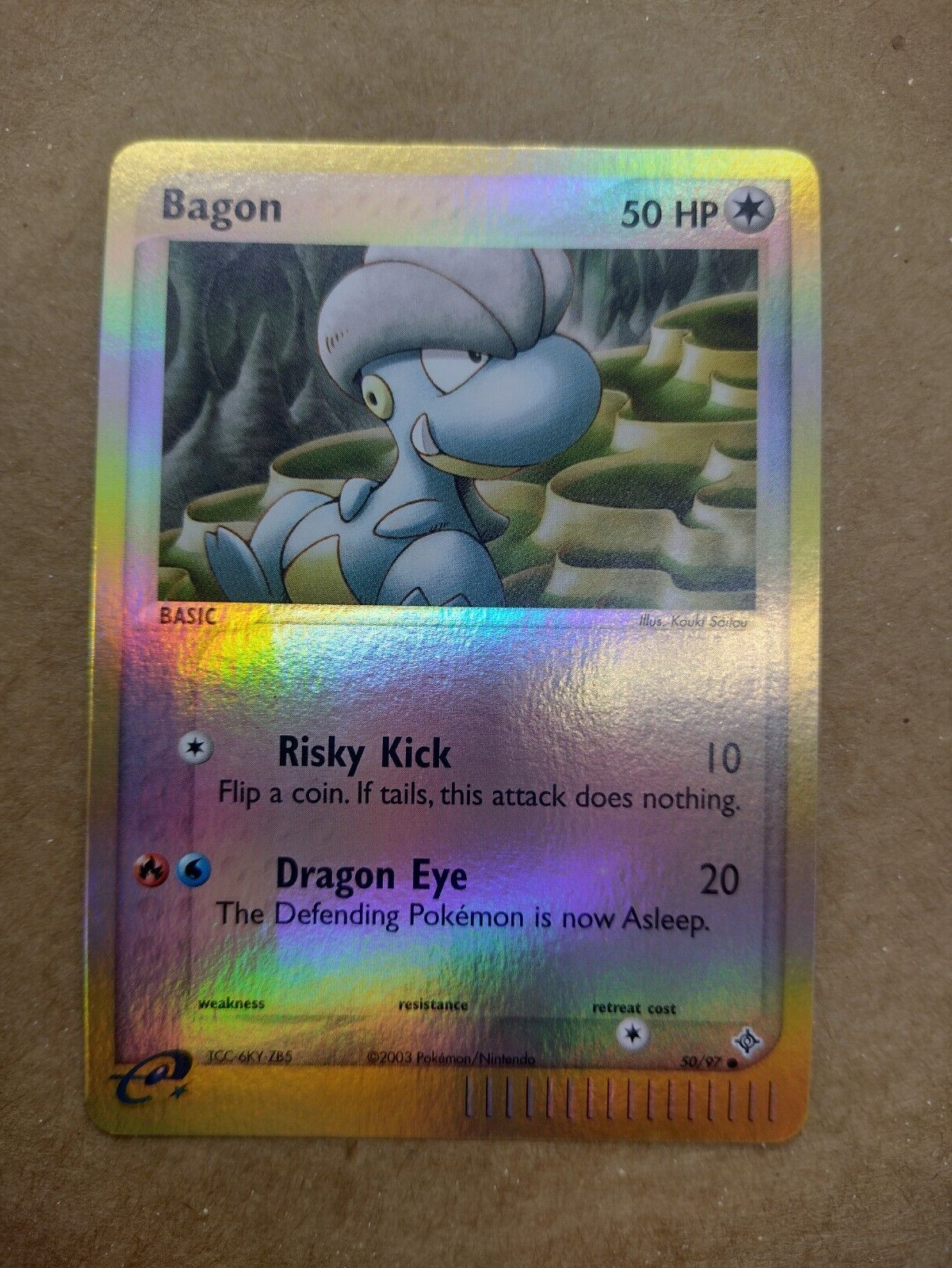 BAGON 50/97 EX DRAGON REVERSE HOLO POKEMON TCG 2003 NM