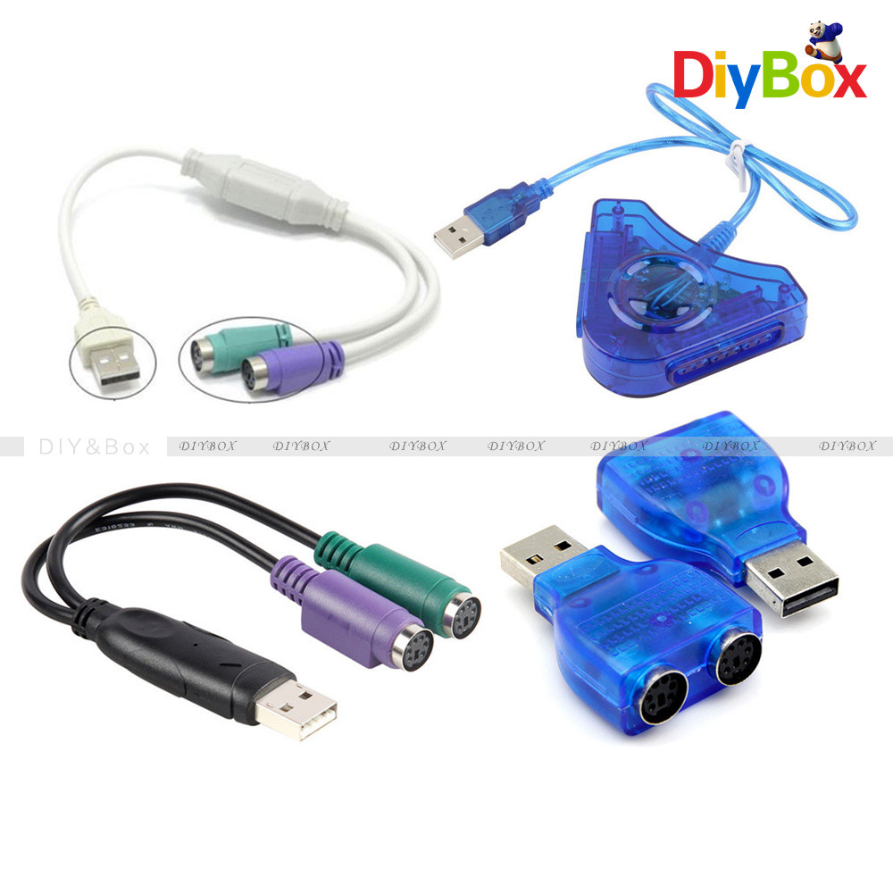 Dual PSX/PS1/PS2 Female to USB Male Adapter Converter Keypad