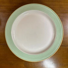 1 New Steelite International Rio Green Slimline 10" Dinner Plate