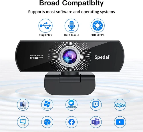 4k/1080p Webcam Streaming with Microphone for Desktop Computer Software USB LOT
