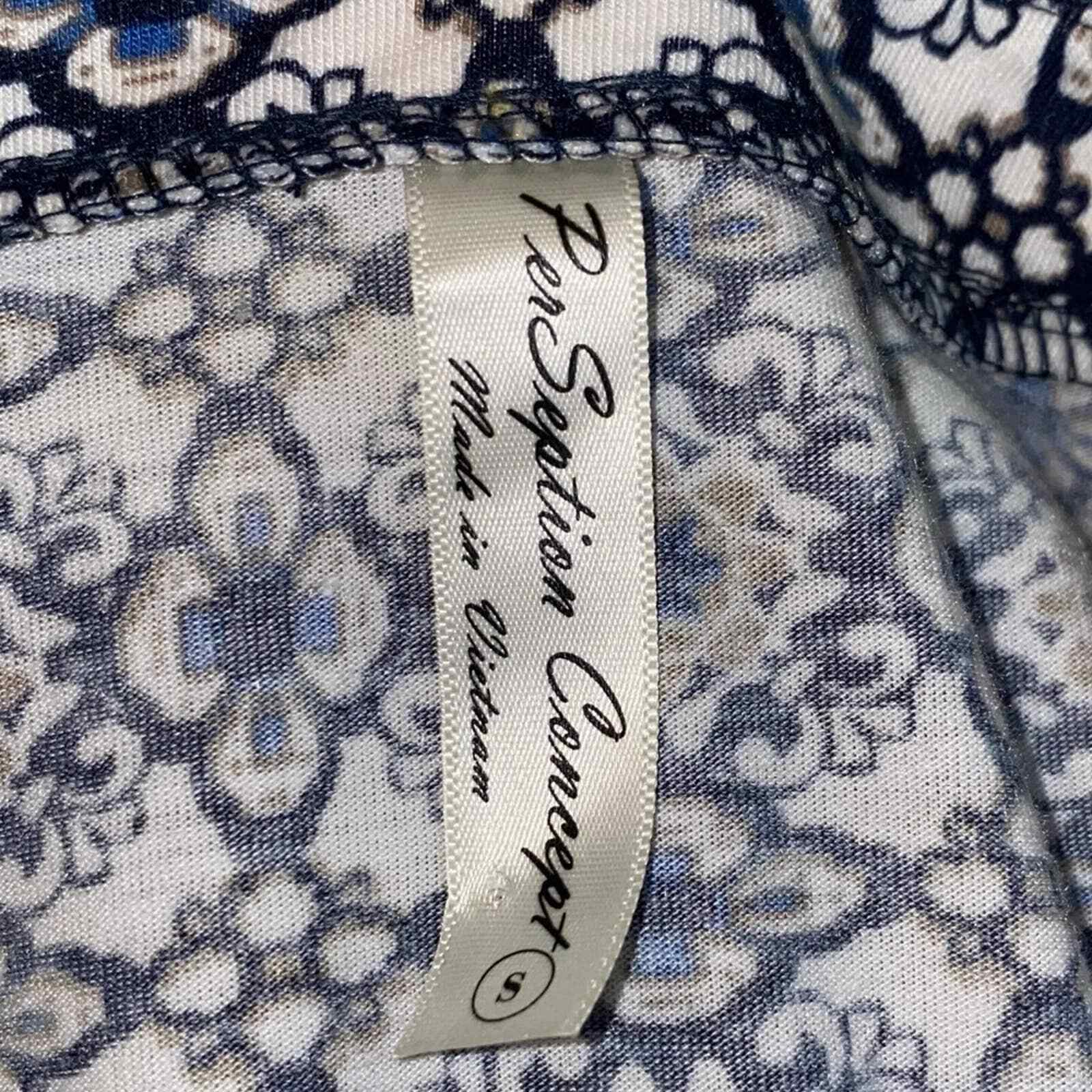 PerSeption Concept Patterned V Neck Blouse - image 4