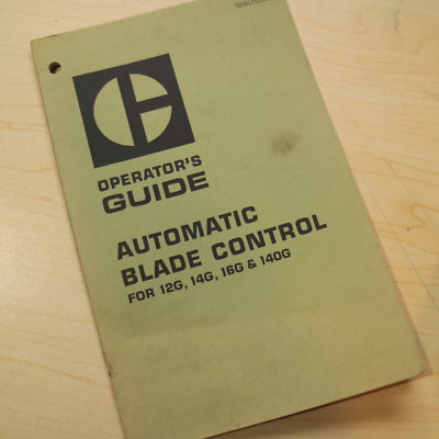 CAT Caterpillar 12G 14G 16G 140G grader BLADE CONTROL Operation ...