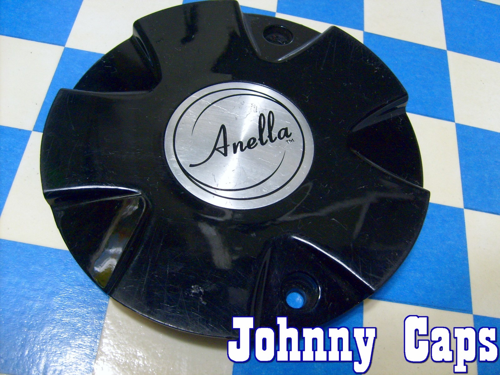 Anella Wheels Black Center Caps #C159  Authentic Anella Wheel Center Cap (1)