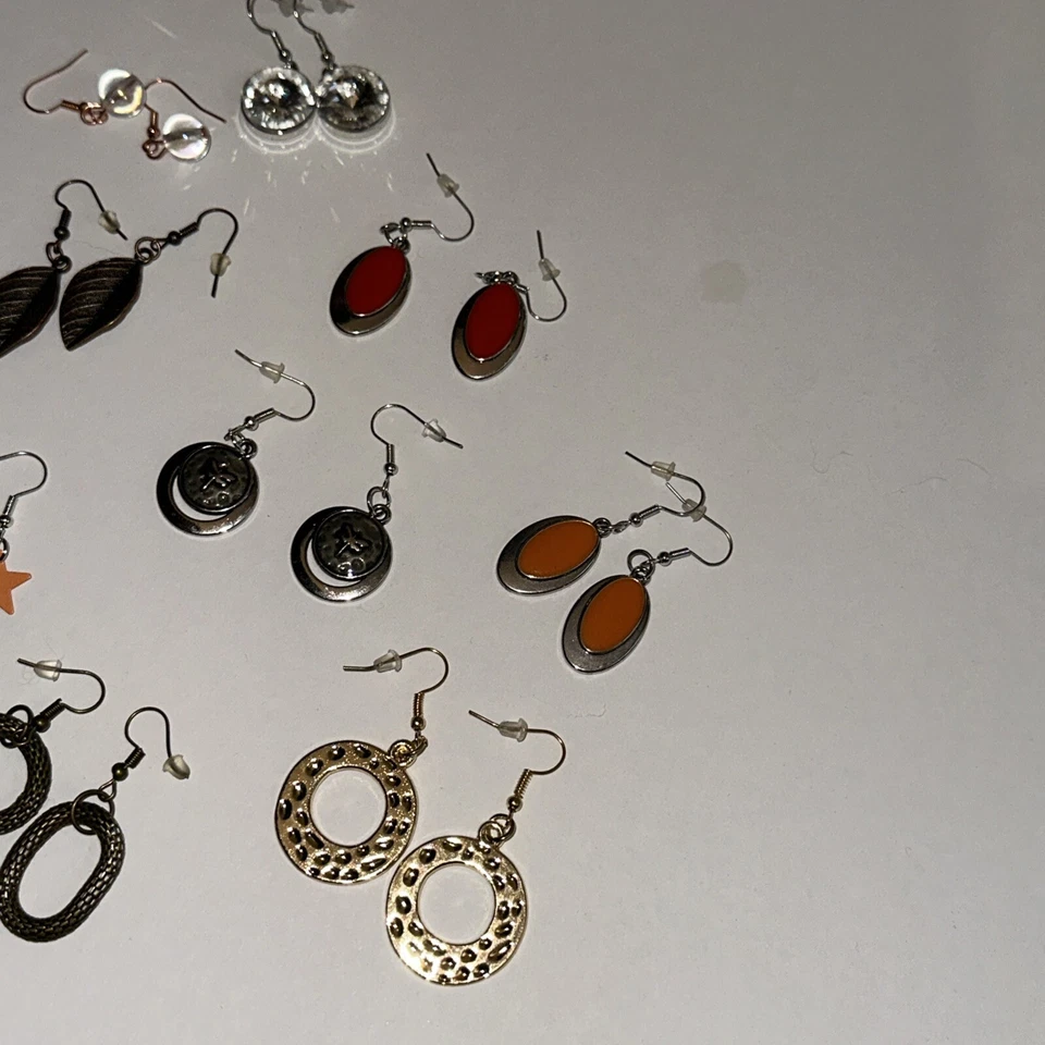 J CREW lote de 12 pendientes colgantes de moda bling CONJUNTO DE 12 NUEVA OFERTA 4 CARIDAD❤️269 Foto 4 de 4