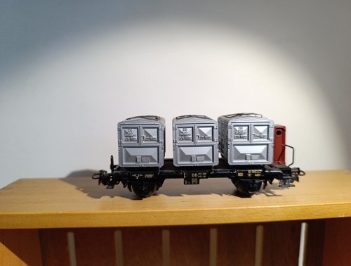 Märklin 4614 , Behältertragwagen "Von Haus zu Haus", o.OVP , Spur H0 | Zustand: Gebraucht