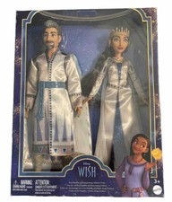 Disney's Wish King Magnifico  Queen Amaya of Rosas 2-Pack Fashion Dolls NEW