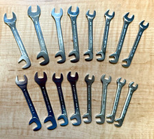 New Craftsman 16 Piece Sae Metric Open End Thin Ignition Wrench Set- Free Ship